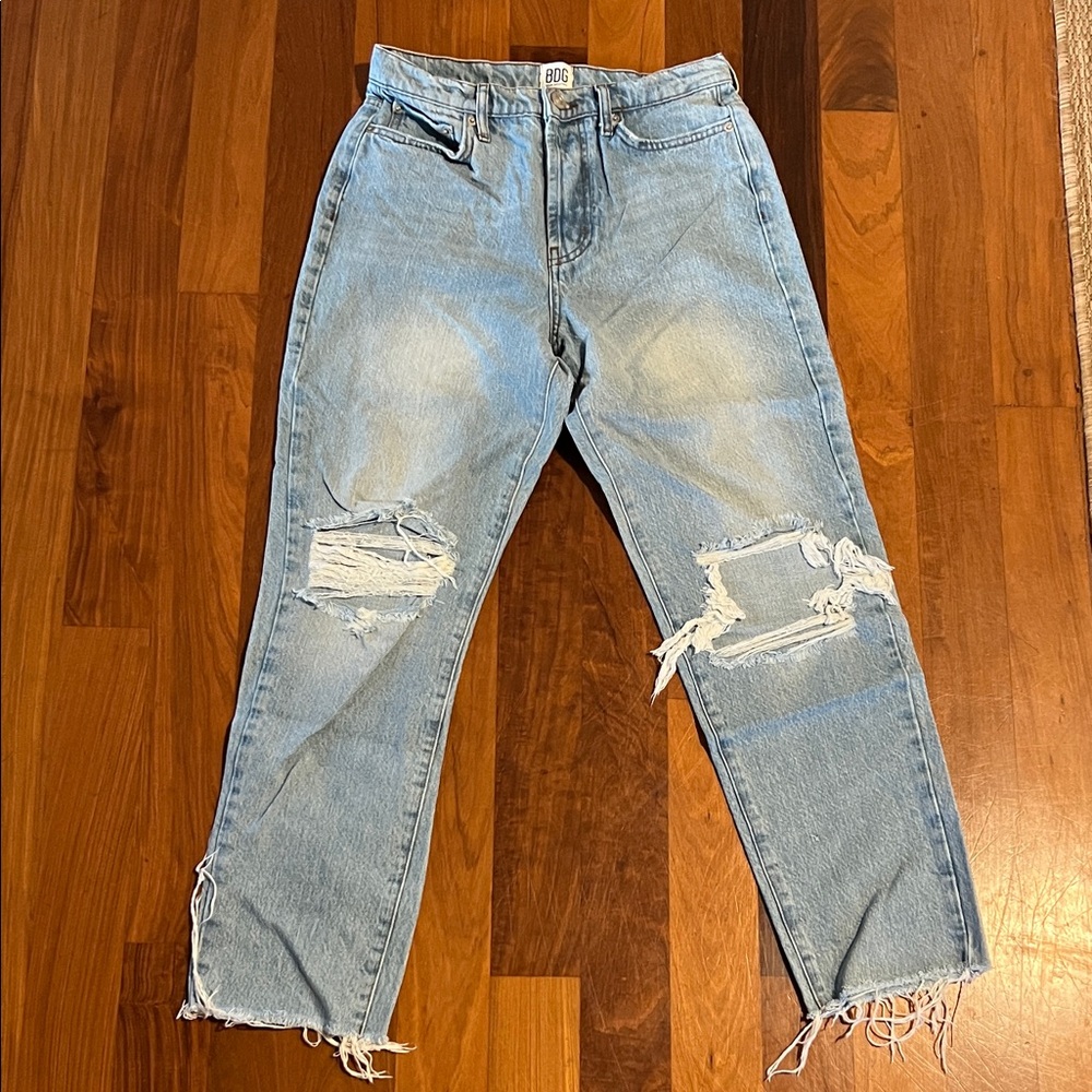 BDG Light Blue Slim Straight Jeans